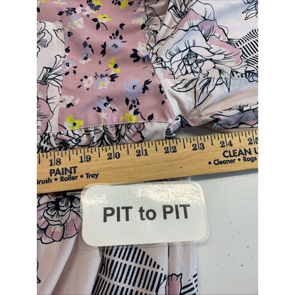 Anthropologie Pink and Blue Patterned Jacket - Picture 9 of 11